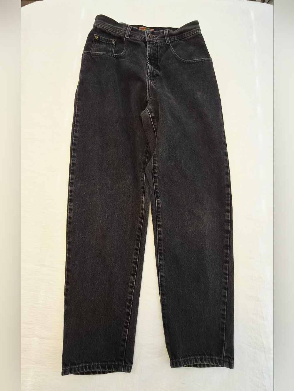 Structure Men's Washed Black Relaxed Jeans